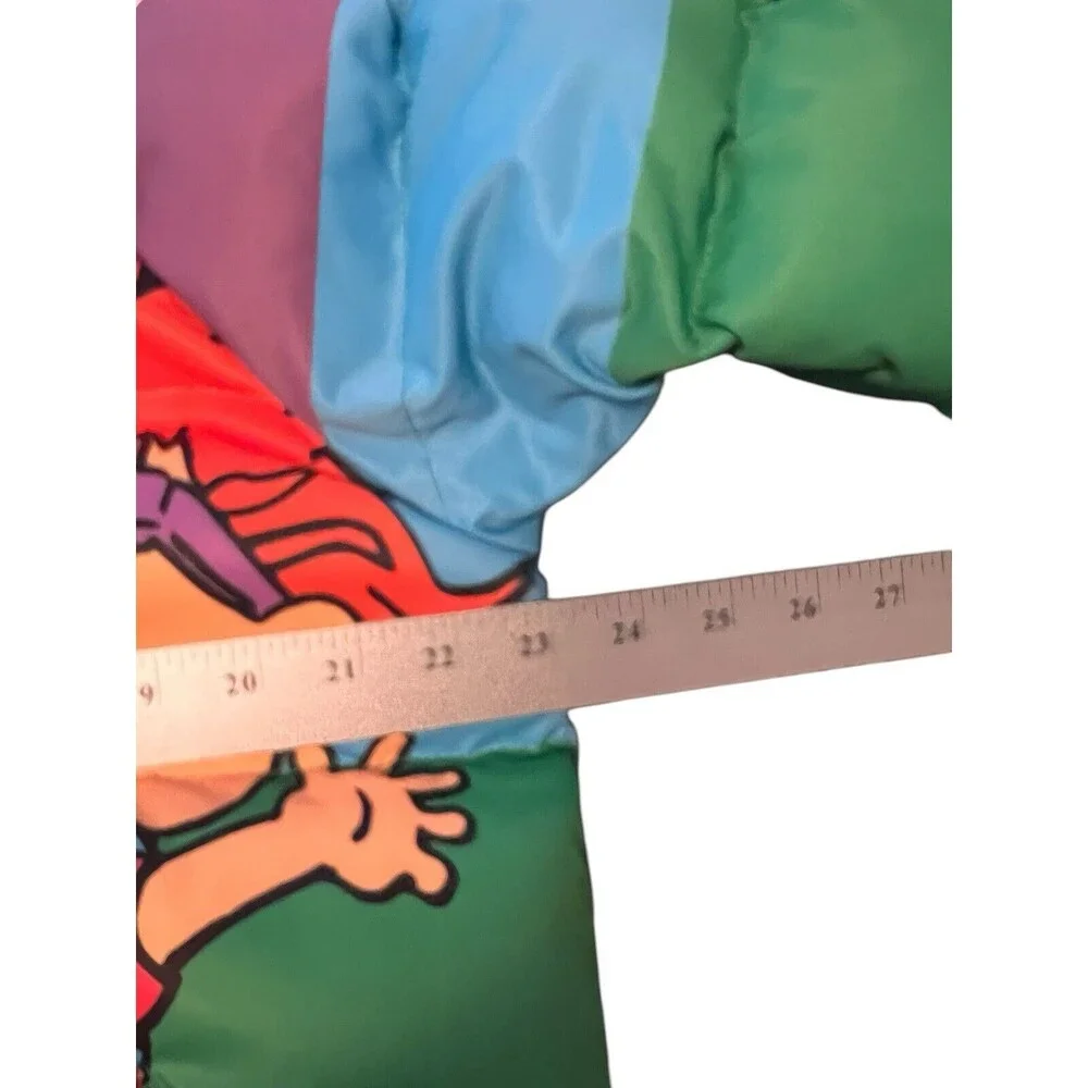 Rugrats Chuckie Sz L Freeze Max Raglan Full-Zip Olympic Collar Puffer Jacket - Picture 6 of 6